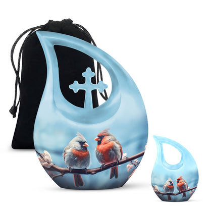 Cardinal bird Urn for Ashes