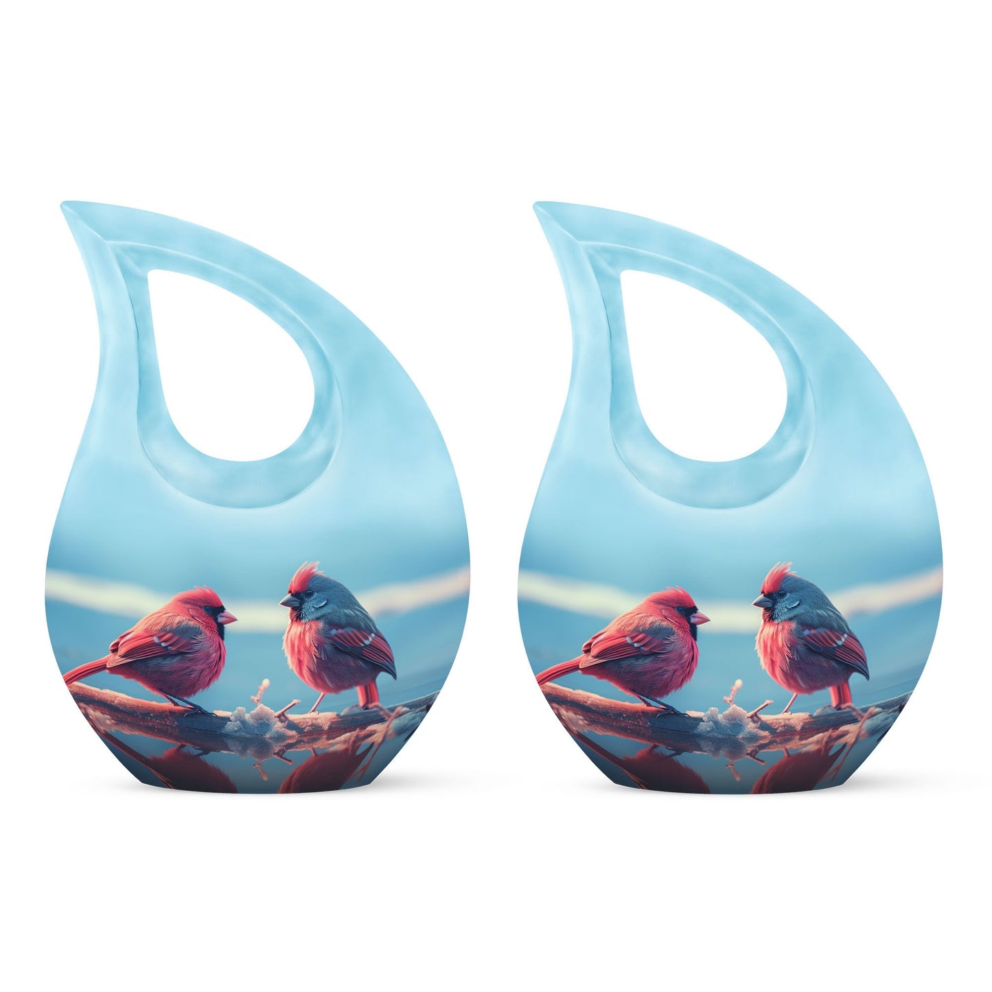 Cardinal Bird Urn