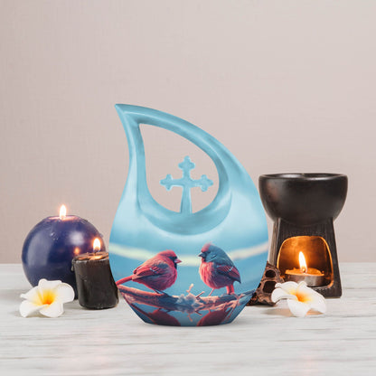 Cardinal Bird Urn