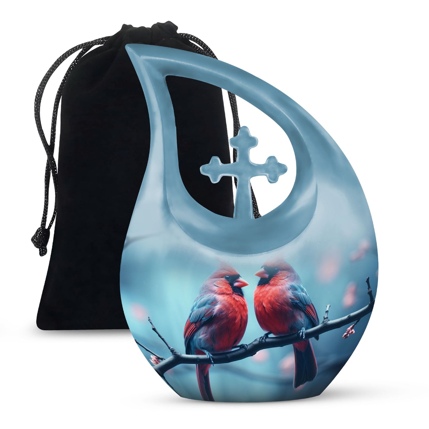 Cardinal Bird Urn
