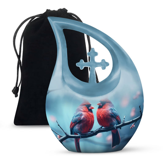 Cardinal Bird Urn