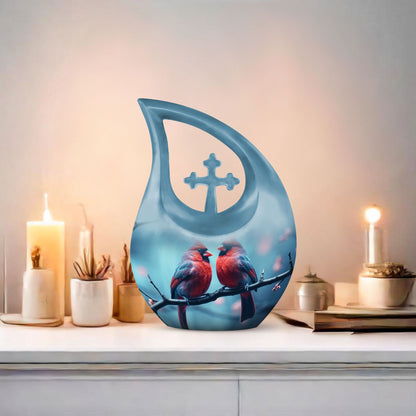 Cardinal Bird Urn