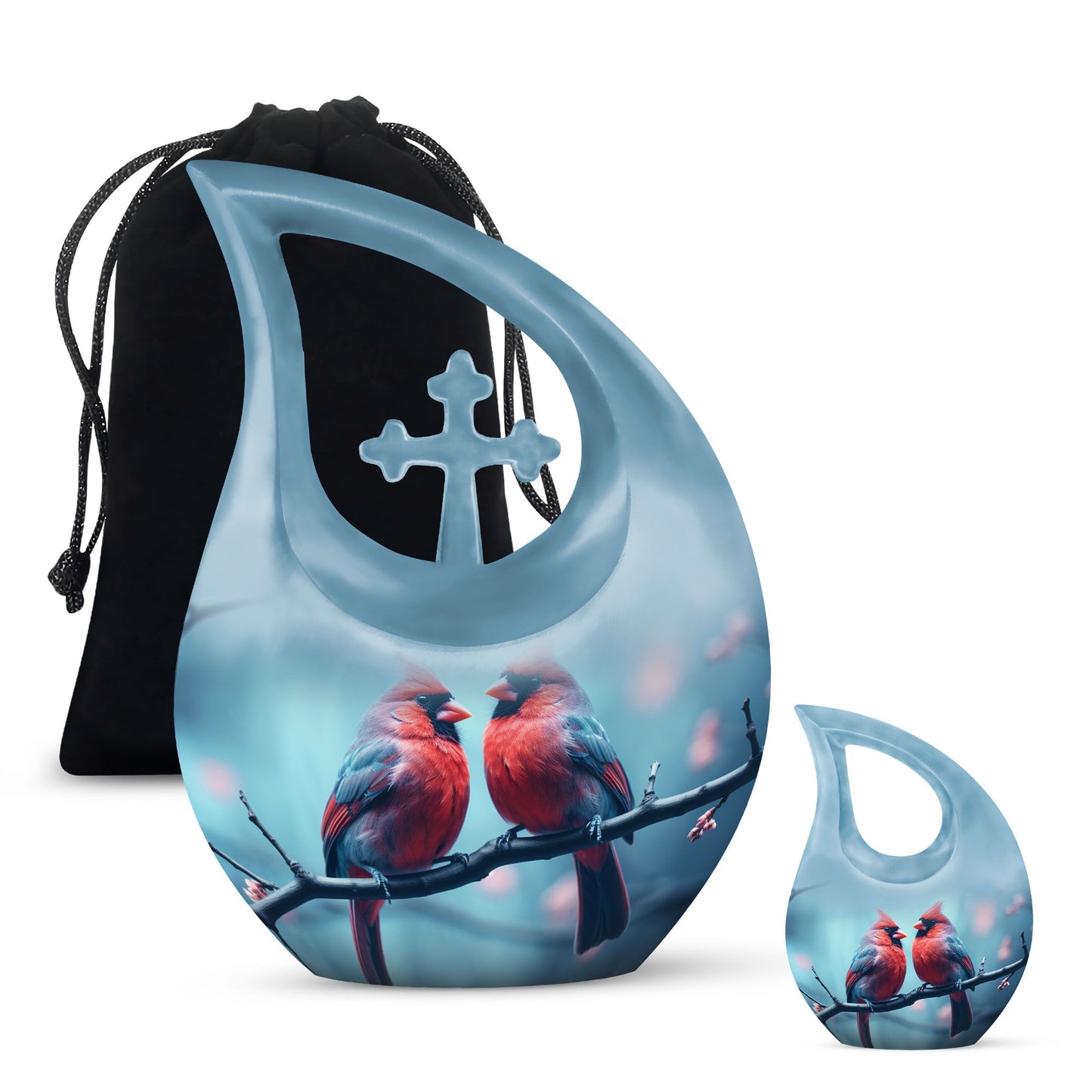 Cardinal Bird Urn