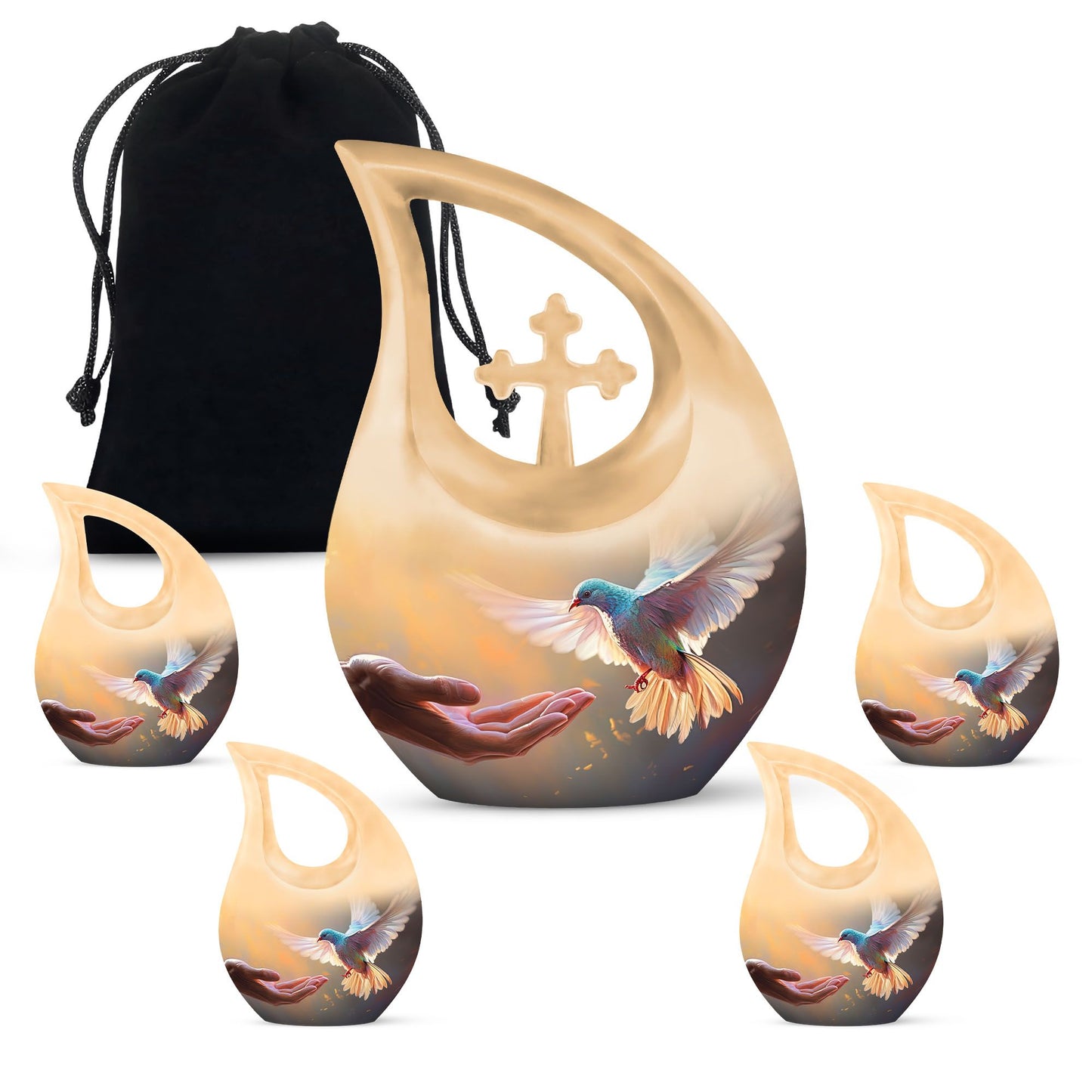 Pigeon Hands Man themed urn