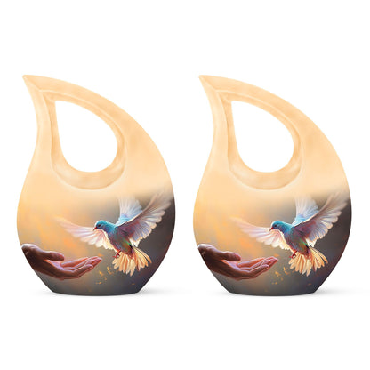 Pigeon Hands Man themed urn