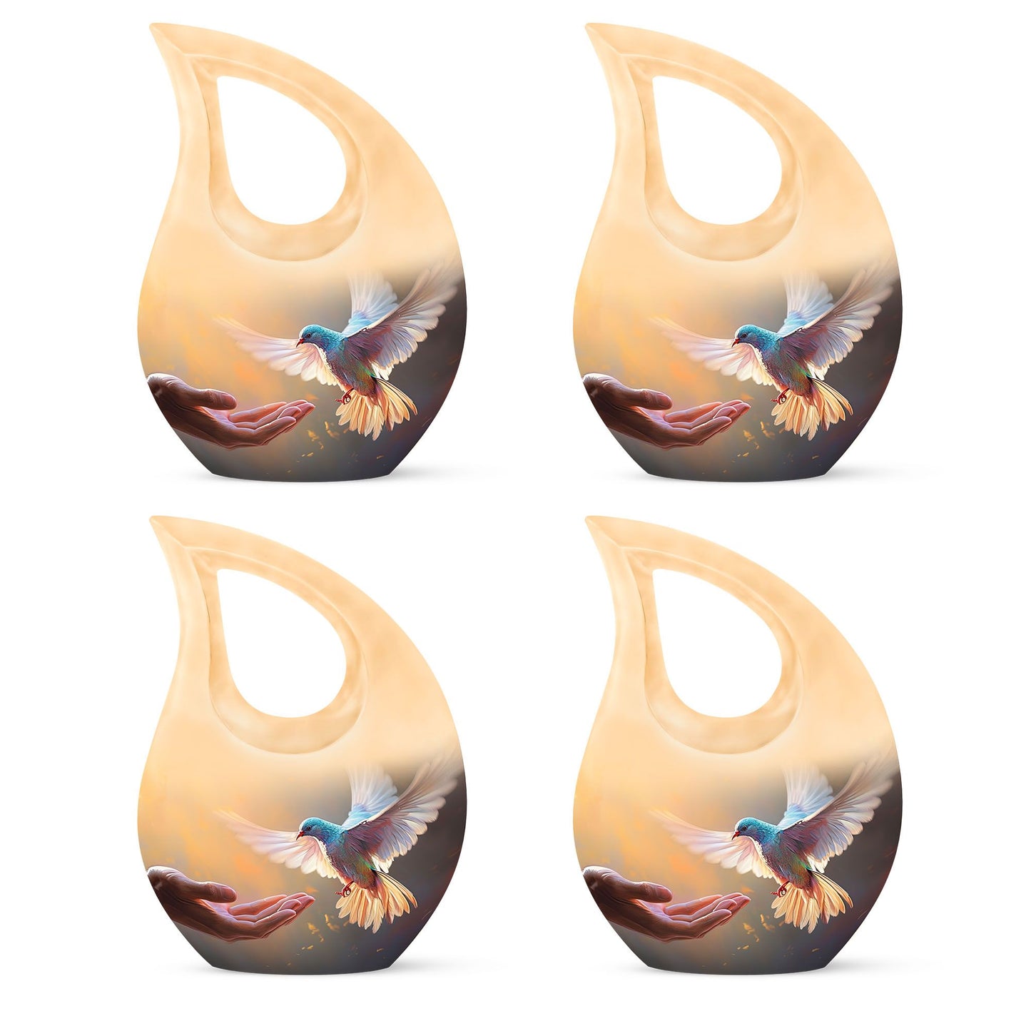 Pigeon Hands Man themed urn