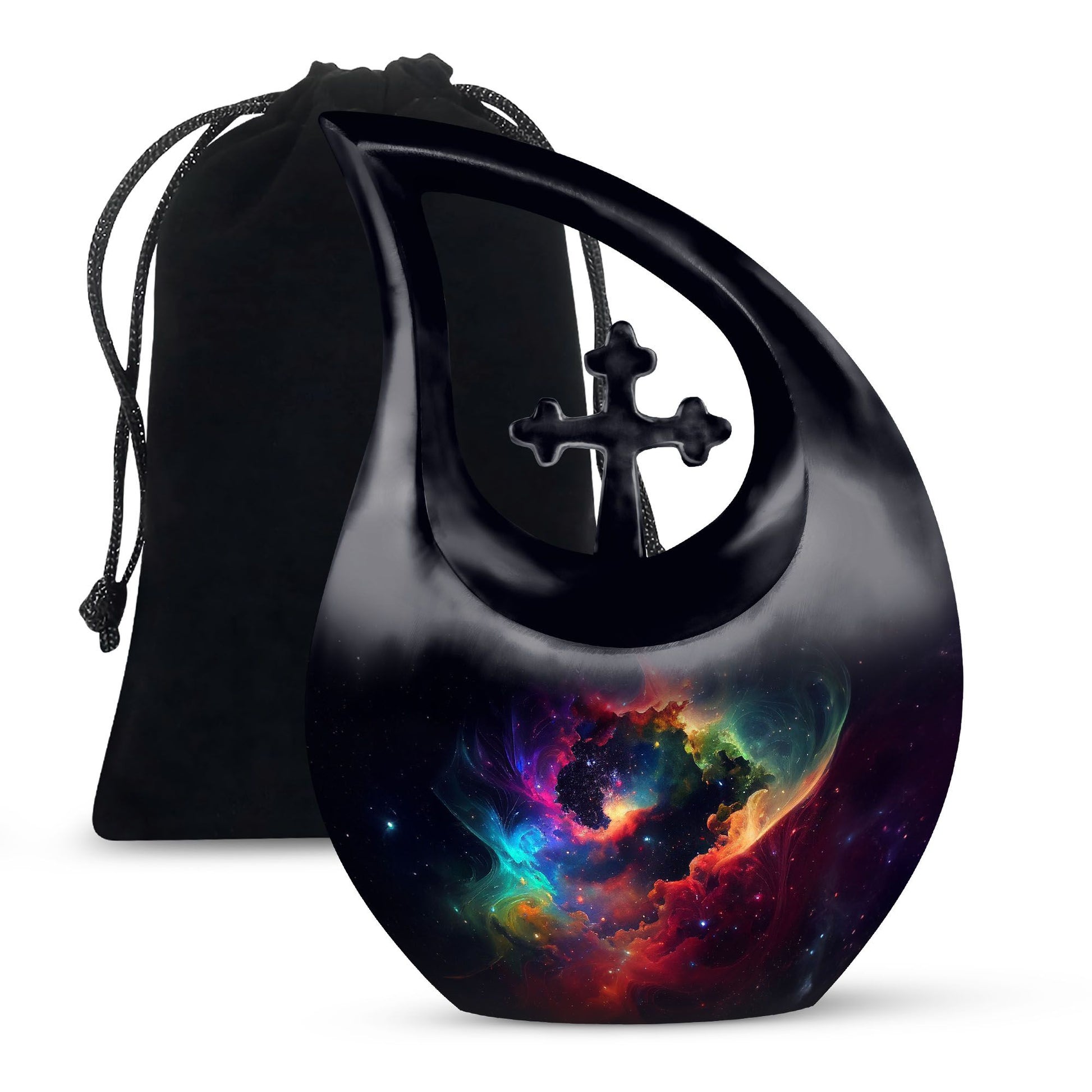 colorful Nebula Large Memorial Urn