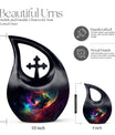 colorful Nebula Large Memorial Urn