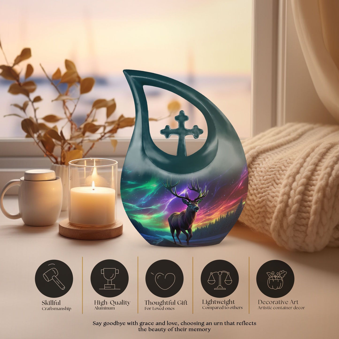 Majestic_Deer cremation urn