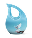 Large 10-inch White Dove Bird Urn