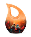 Cardinal Bird Urn 