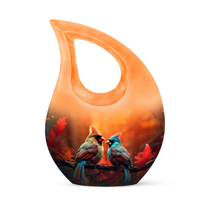 Cardinal Bird Urn 