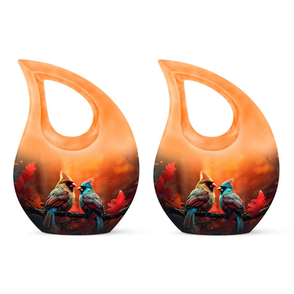 Cardinal Bird Urn 