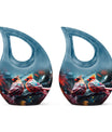 Cardinal Birds Red Leaf Cremation Urn