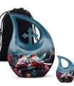 Cardinal Birds Red Leaf Cremation Urn