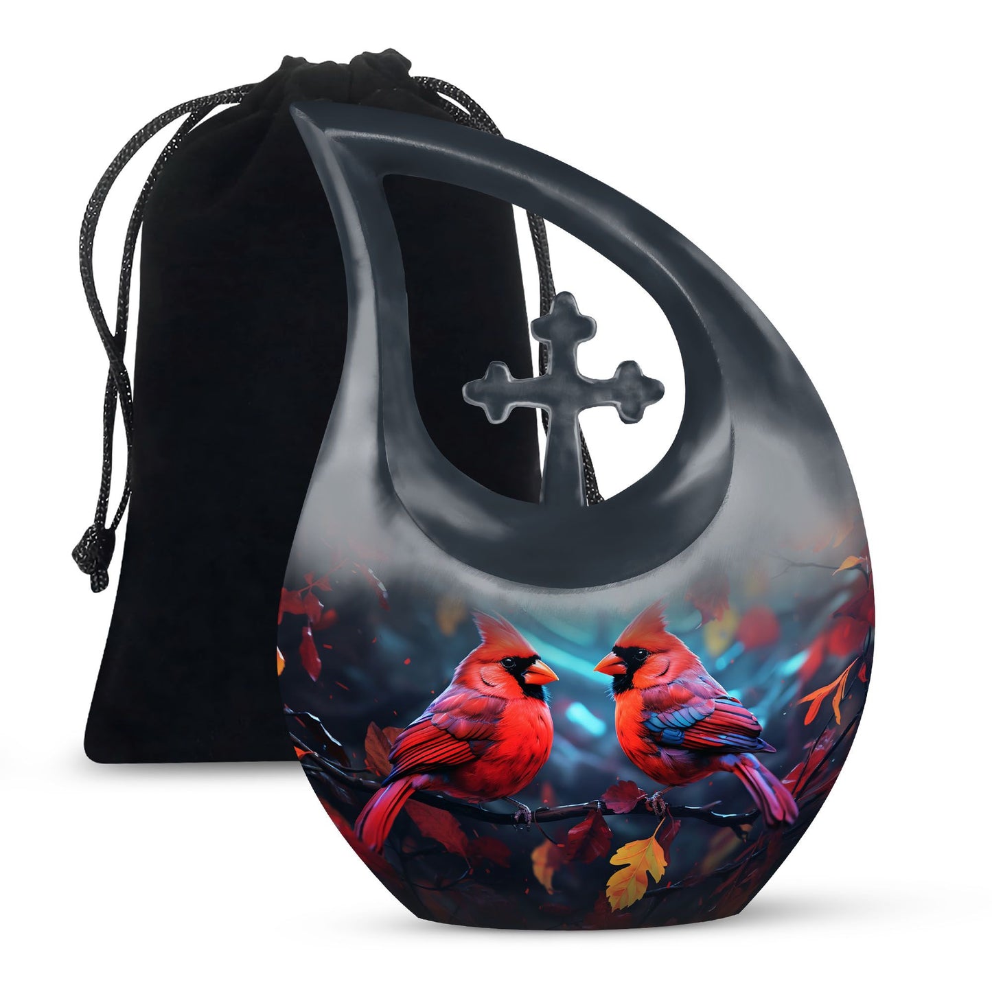 Red Cardinal_Birds Outdoor Urn