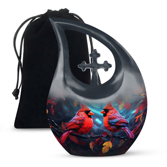 Red Cardinal_Birds Outdoor Urn