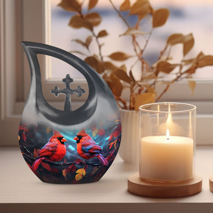 Red Cardinal_Birds Outdoor Urn
