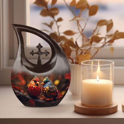 Cardinal Bird memorial Urn
