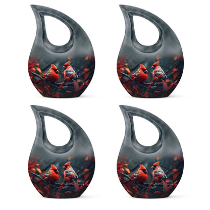 Cardinal Bird Urn,