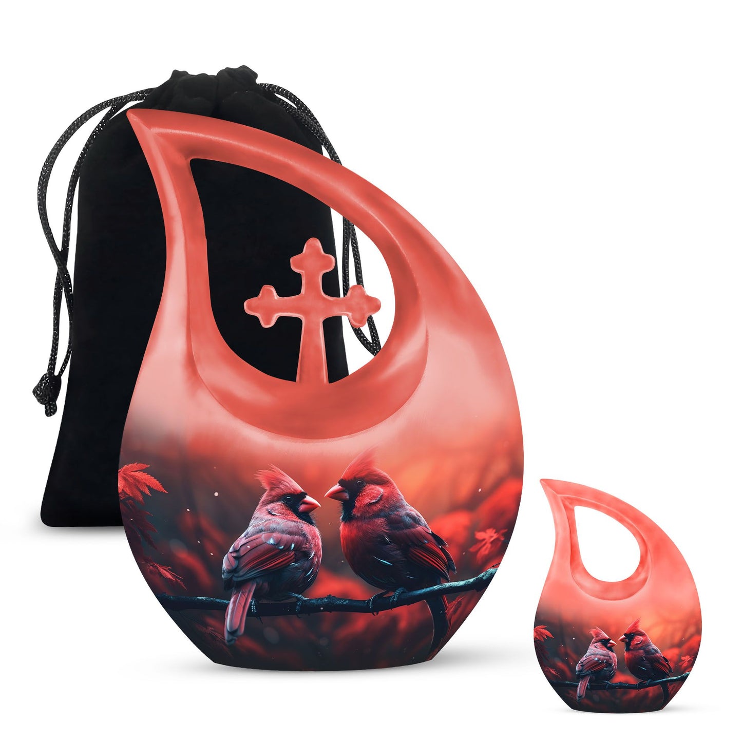 Cardinal Bird Themed Cremation Urn