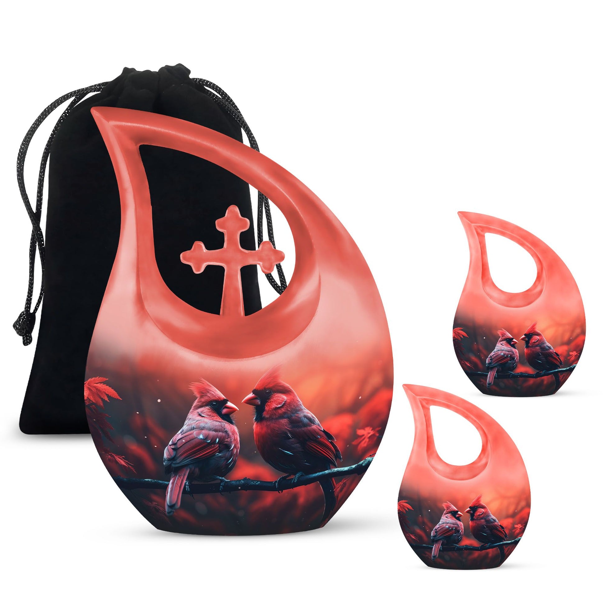 Cardinal Bird Themed Cremation Urn