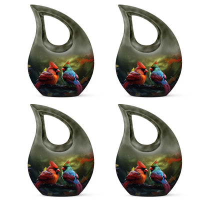 Cardinal Bird-themed Cremation Memorial Urn