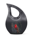 Cardinal Bird Design Large Cremation Urn