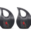 Cardinal Bird Design Large Cremation Urn