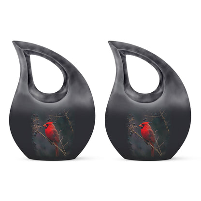 Cardinal Bird Design Large Cremation Urn