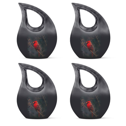 Cardinal Bird Design Large Cremation Urn