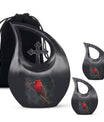 Cardinal Bird Design Large Cremation Urn