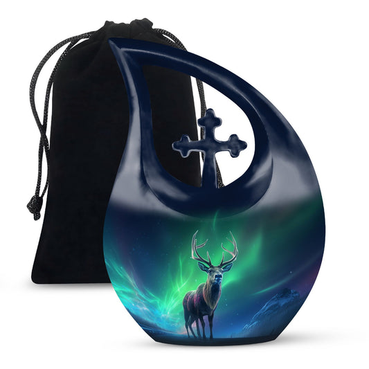 Aurora 10-inch Cross Drop urn