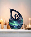 Aurora Cross Drop design human cremation urn