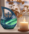 10 Inch Aurora Northern Lights Urn