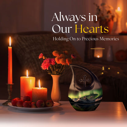 Aurora Urn: Affordable 10-inch Aluminium Large Urn 