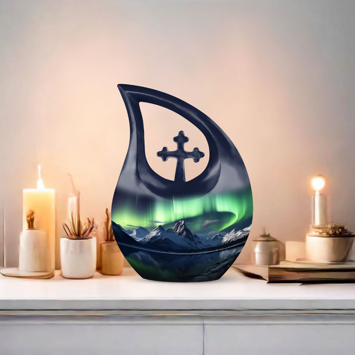 Aurora Urn: Affordable 10-inch Aluminium Large Urn 