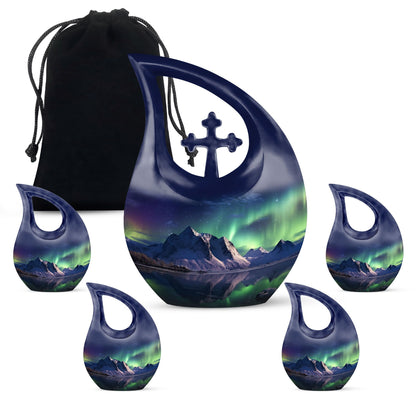 Aurora Urn, 10-inch Northern Lights Urn