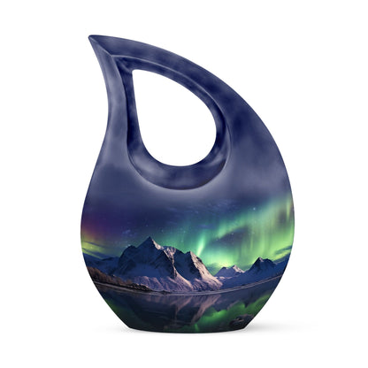 Aurora Urn, 10-inch Northern Lights Urn