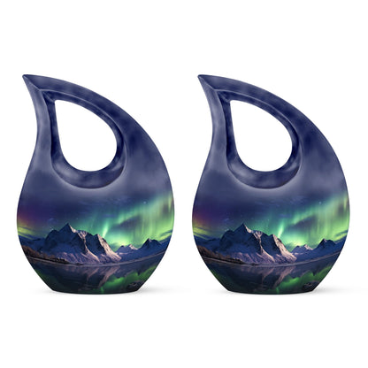 Aurora Urn, 10-inch Northern Lights Urn