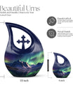 Aurora Urn, 10-inch Northern Lights Urn