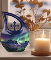 Aurora Urn, 10-inch Northern Lights Urn