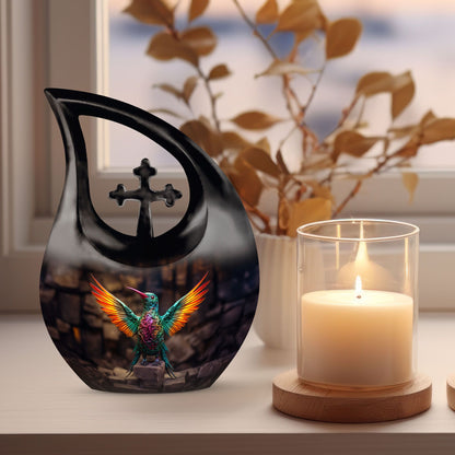 10-inch Humming Bird Urn, 