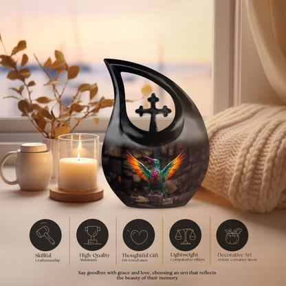 10-inch Humming Bird Urn, 