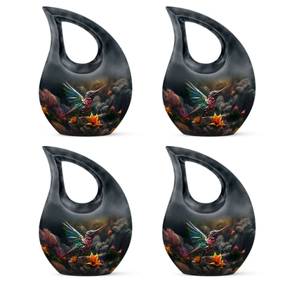 10-inch Humming Bird Cross Drop Urn