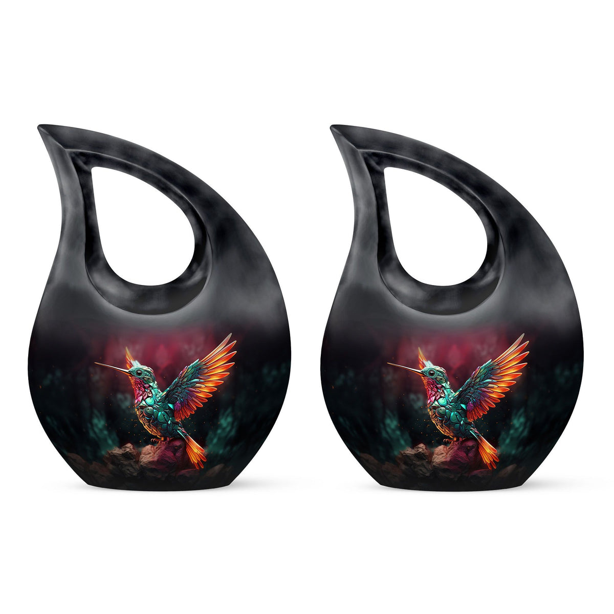 Cardinal Bird Cross Drop large urn 