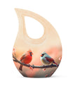 10 inch Cardinal Bird Urn