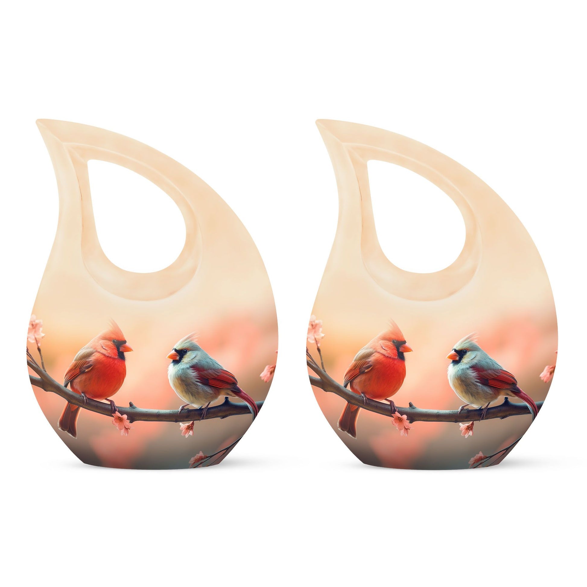 10 inch Cardinal Bird Urn