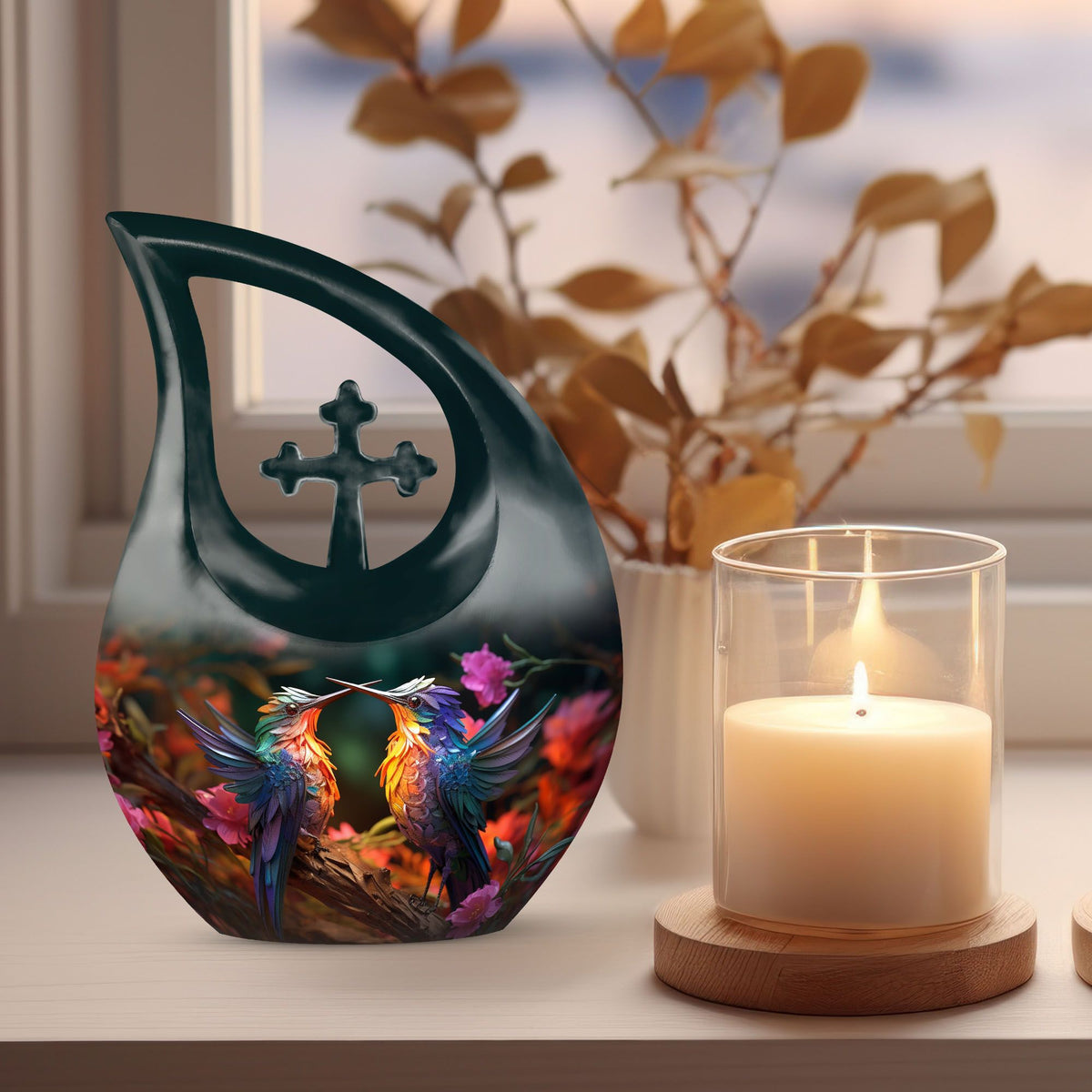 Cardinal Bird themed Extra Large Companion Urn
