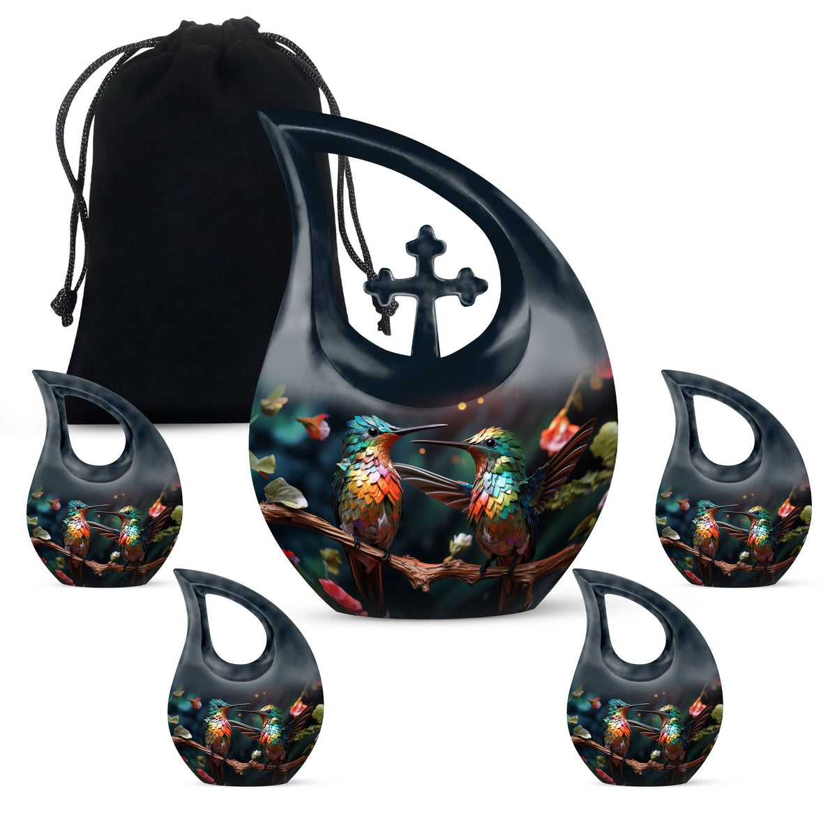 10-inch Midnight Mirage large urn 